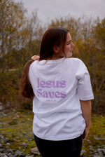 Last inn bildet i Galleri-visningsprogrammet, Jesus saves - oversized T-skjorte
